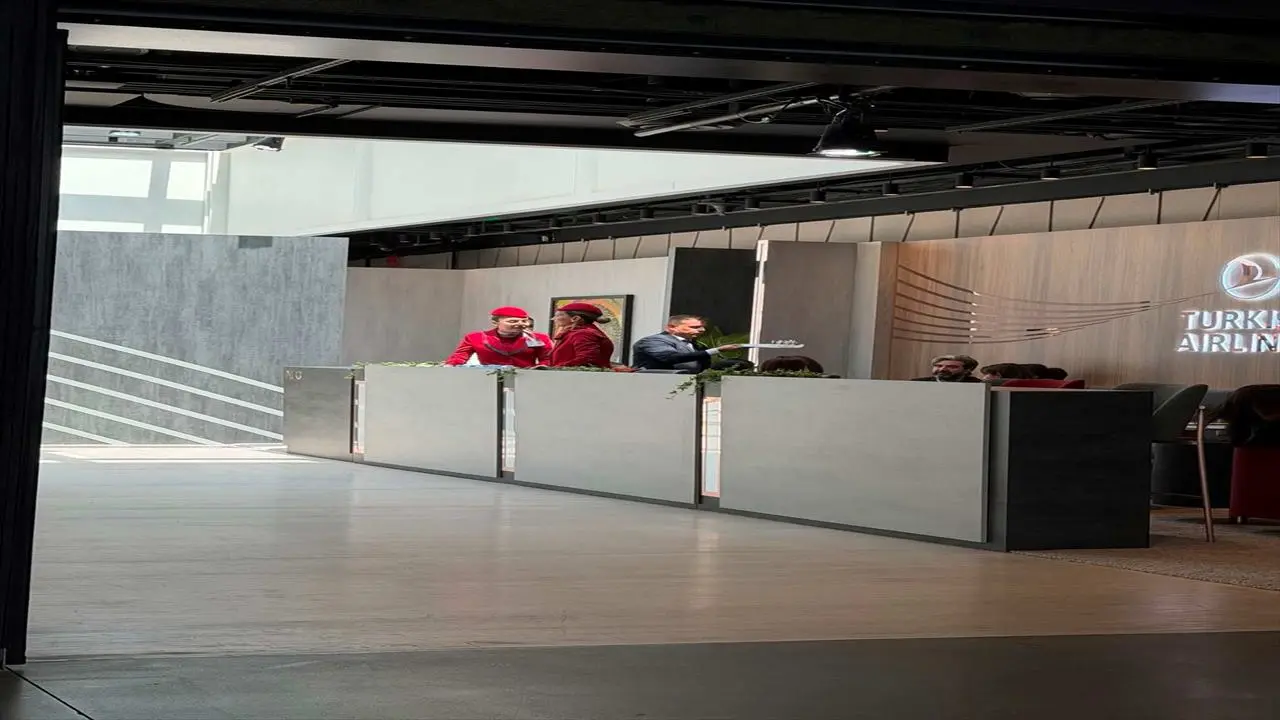 Turkish Airlines exhibition stand — interior